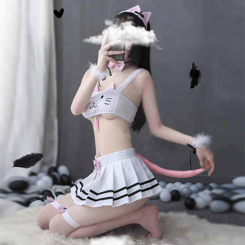 Cute student cosplay passion suit